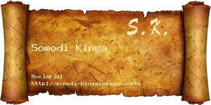 Somodi Kinga névjegykártya